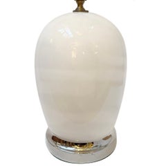 Single White Porcelain Lamp