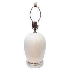 Lampada singola in porcellana bianca