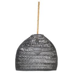 Single Wicker Pendant Lamp