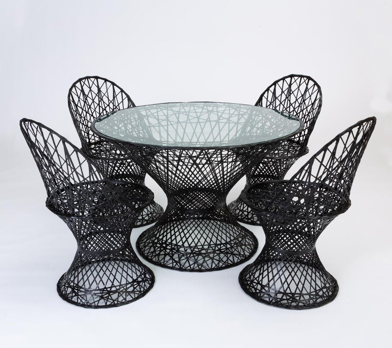 Single Woodard Spun Fiberglass Patio Dining Side Chair For  Single Woodard Spun Fiberglass Patio Dining Side Chair For