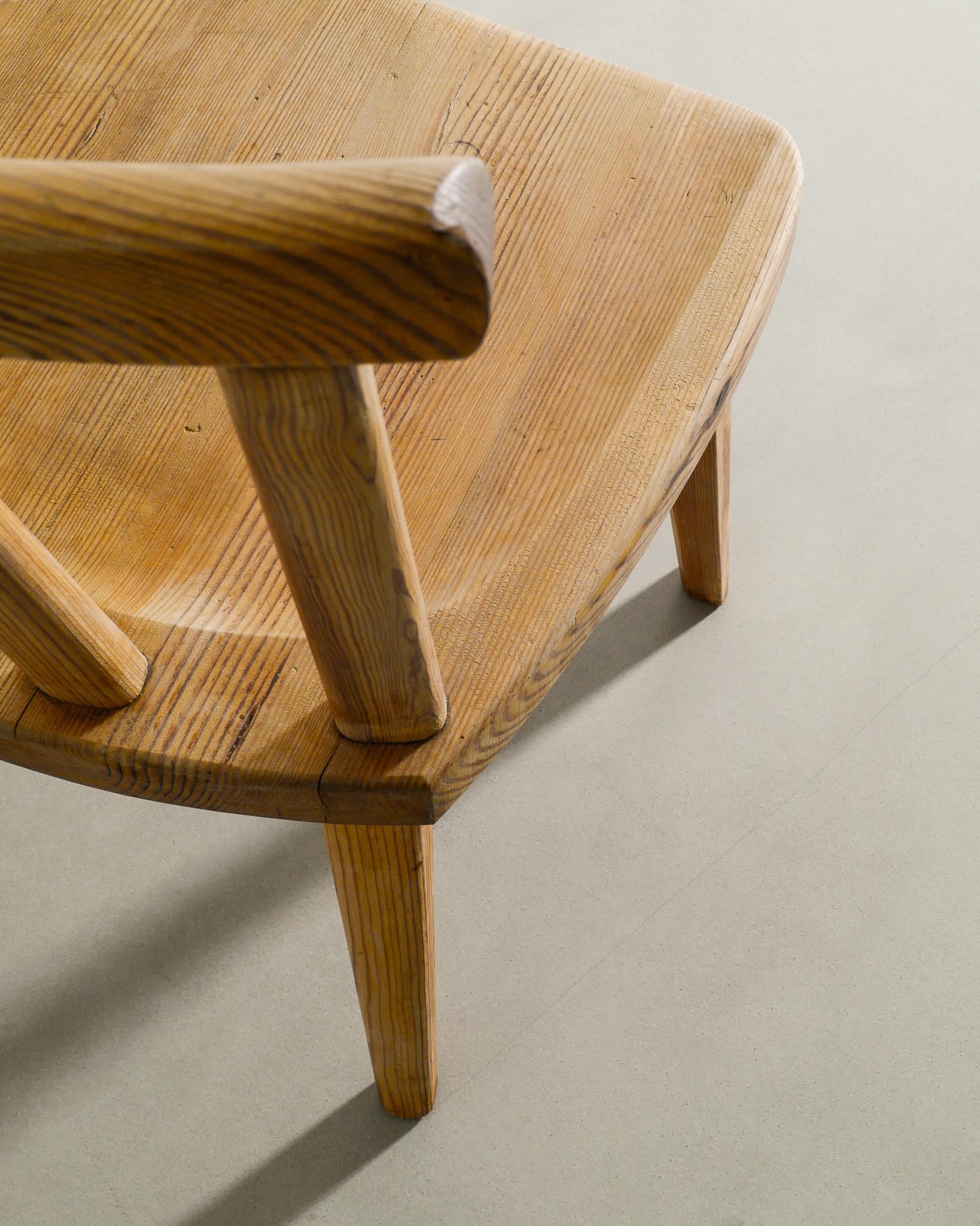 Swedish Single Wooden Dining Utö Chair in Pine by Axel Einar Hjorth for NK Sweden, 1932 For Sale