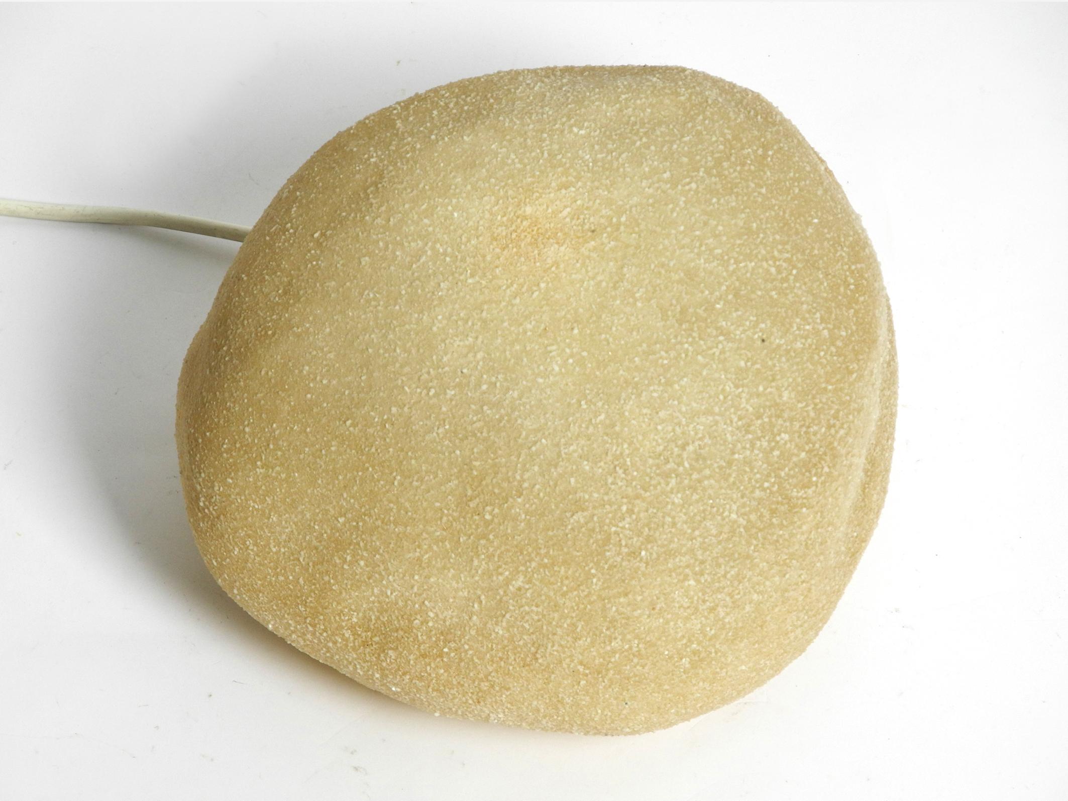 Singleton 1970s Stone Rock Table or Floor Lamp in Fiberglass with Marble Grains 5