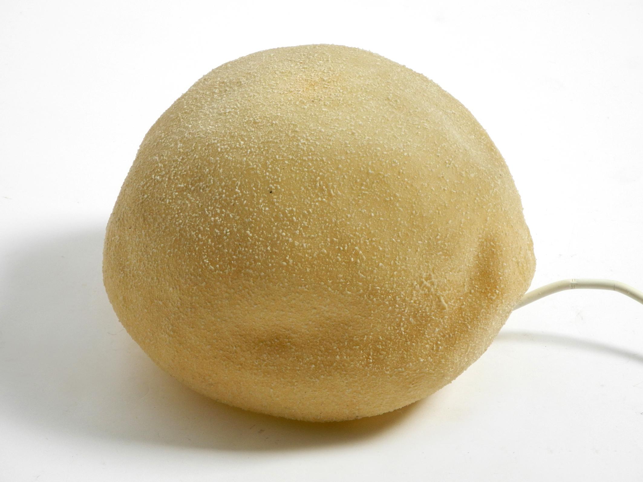 Italian Singleton 1970s Stone Rock Table or Floor Lamp in Fiberglass with Marble Grains