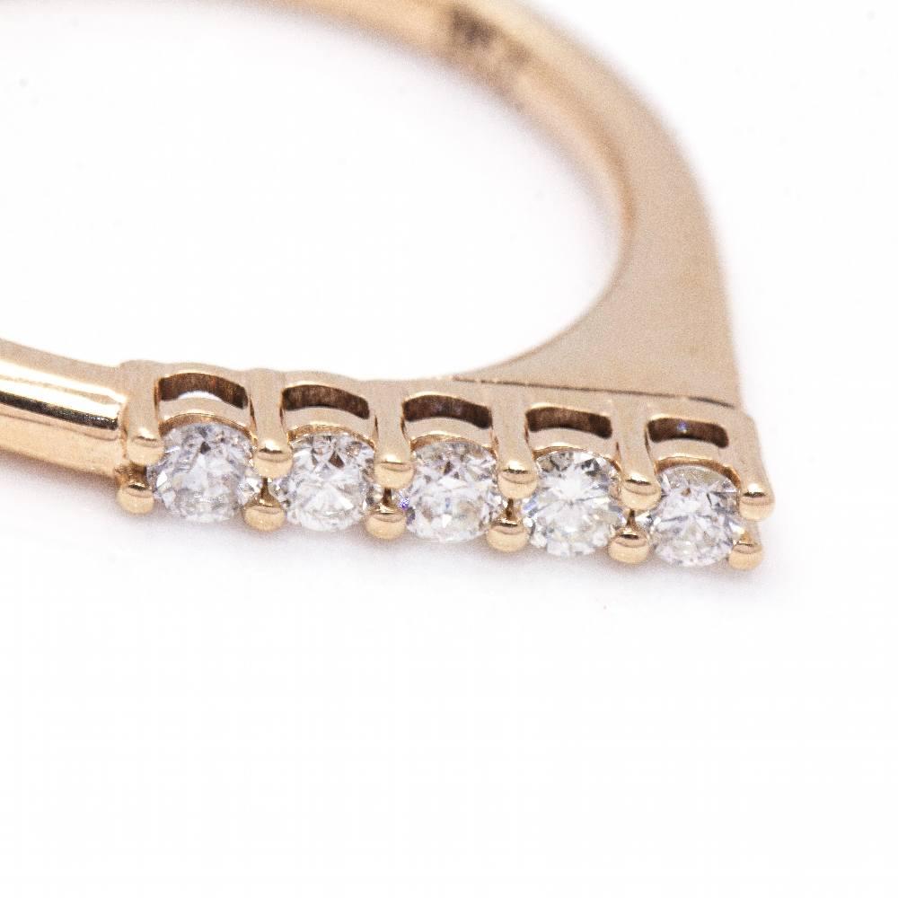 SINGULAR Ring in Gold and Diamonds For Sale 1