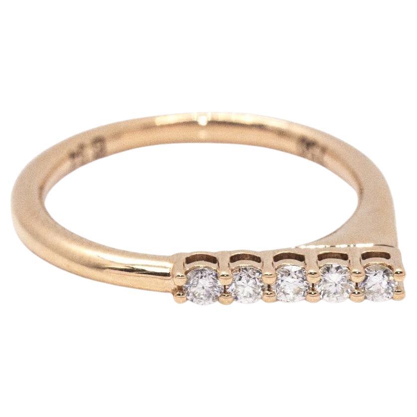 SINGULAR Ring in Gold and Diamonds For Sale