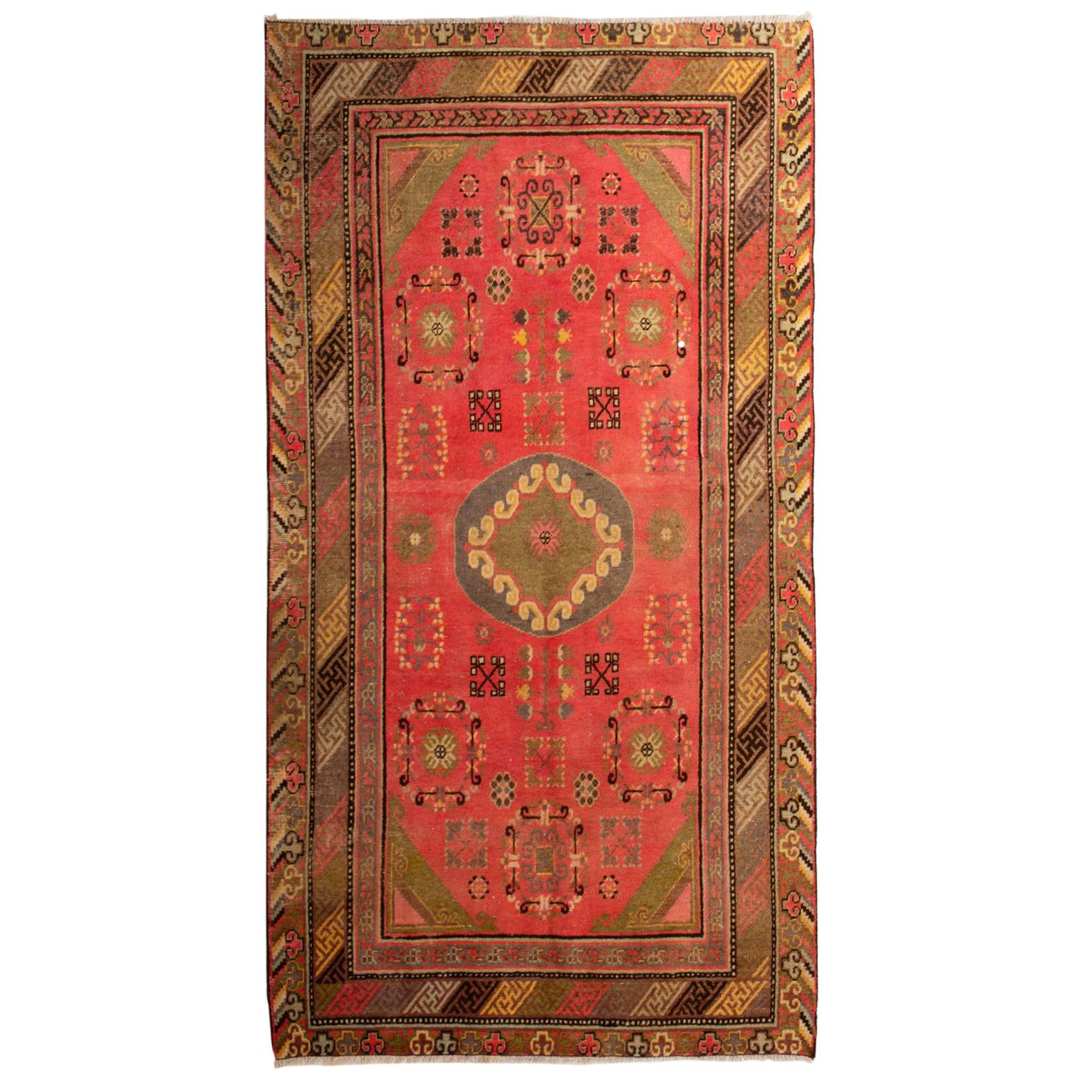Tapis vintage Sinkiang ou Samarkanda