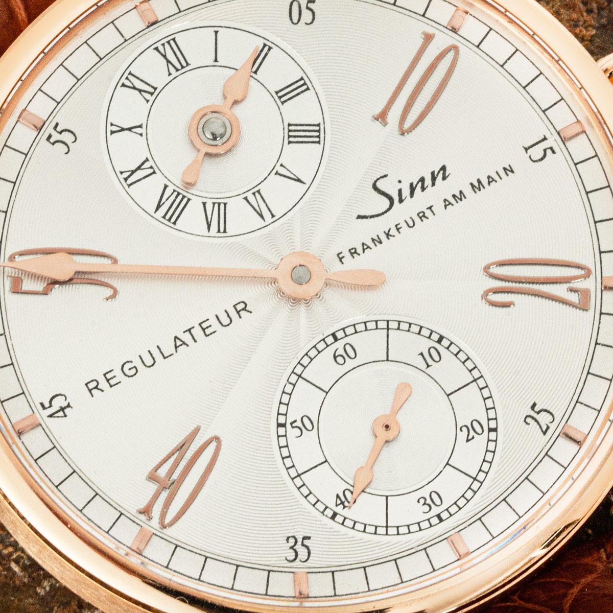 Sinn Regulateur Rose Gold 6100.4578 In Excellent Condition For Sale In Mayfair, London, London