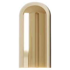 "Sino Meio" Contemporary Outdoor Wall Light in Cast Brass by Estudio Orth