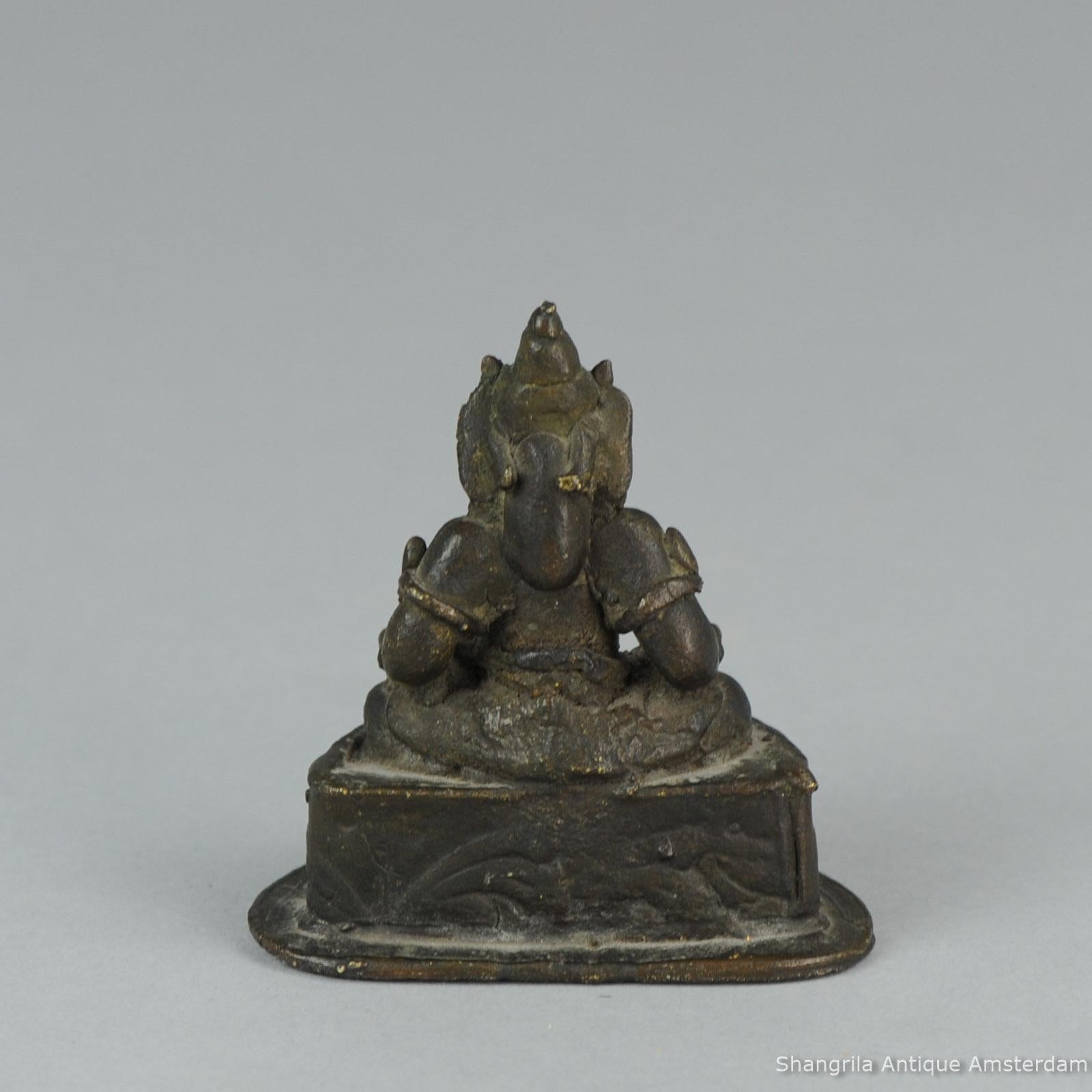 Chinese Sino-Tibetan Ganesha Bronze Hindu Statue, 18/19th Century For Sale