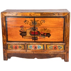 Sino Tibetan Painted Cabinet