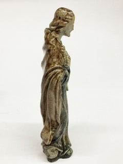 20th Century Dutch Sint Joris Terraco Dragon Beesel Statue of the Saint