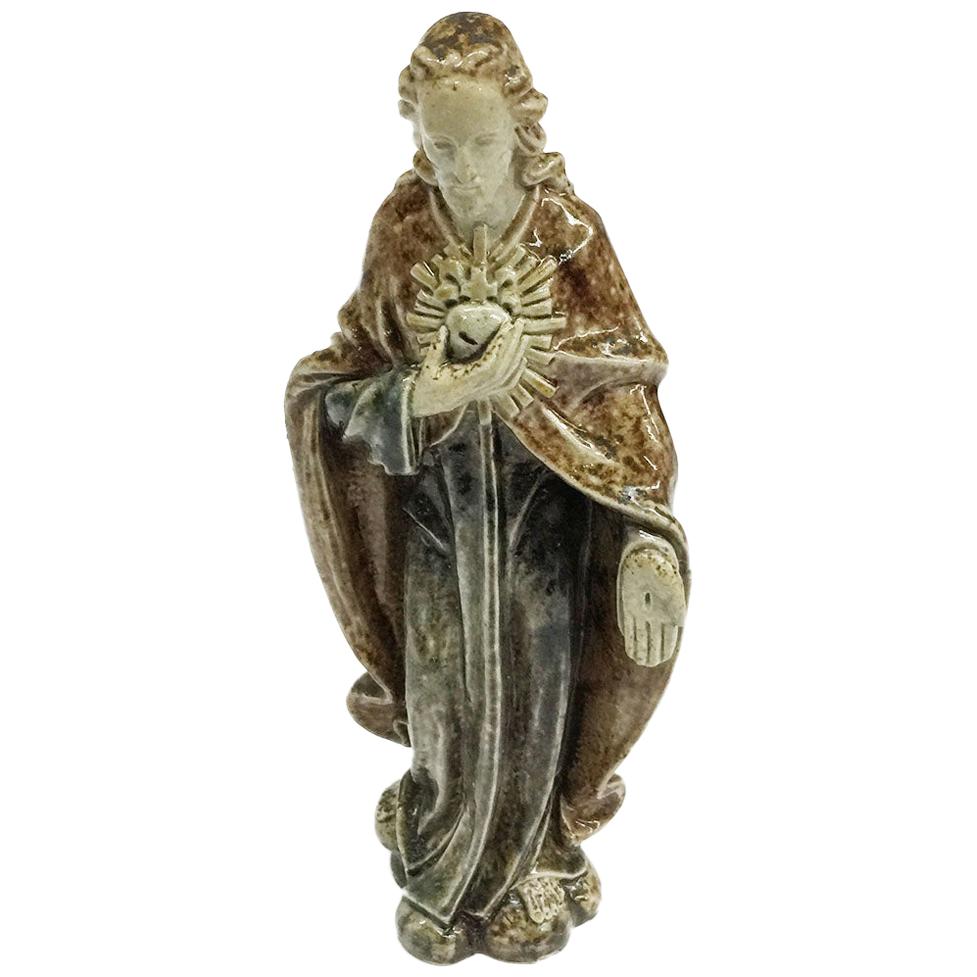 20th Century Dutch Sint Joris Terraco Dragon Beesel Statue of the Saint For Sale