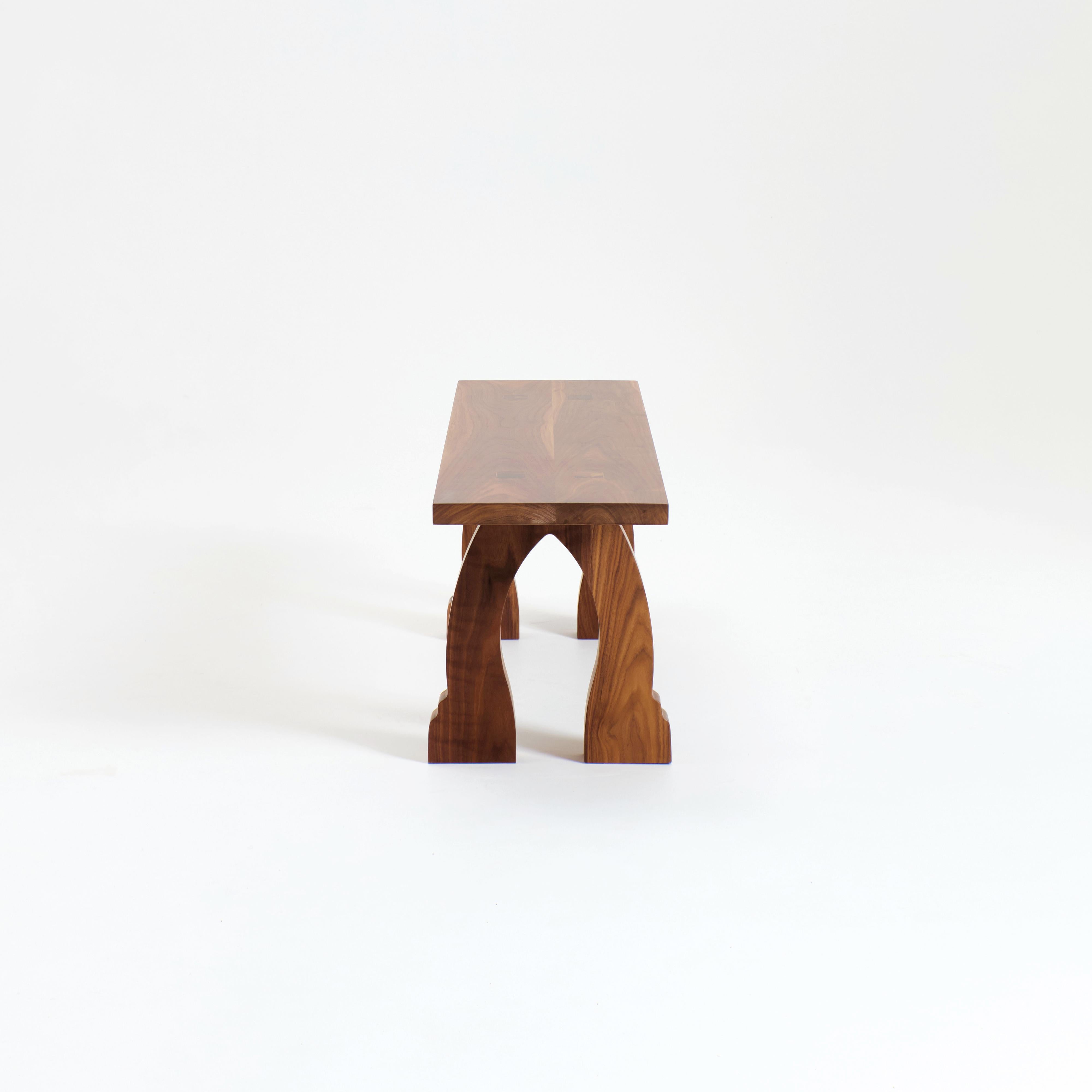 Portuguese Sintra Bench - Walnut For Sale