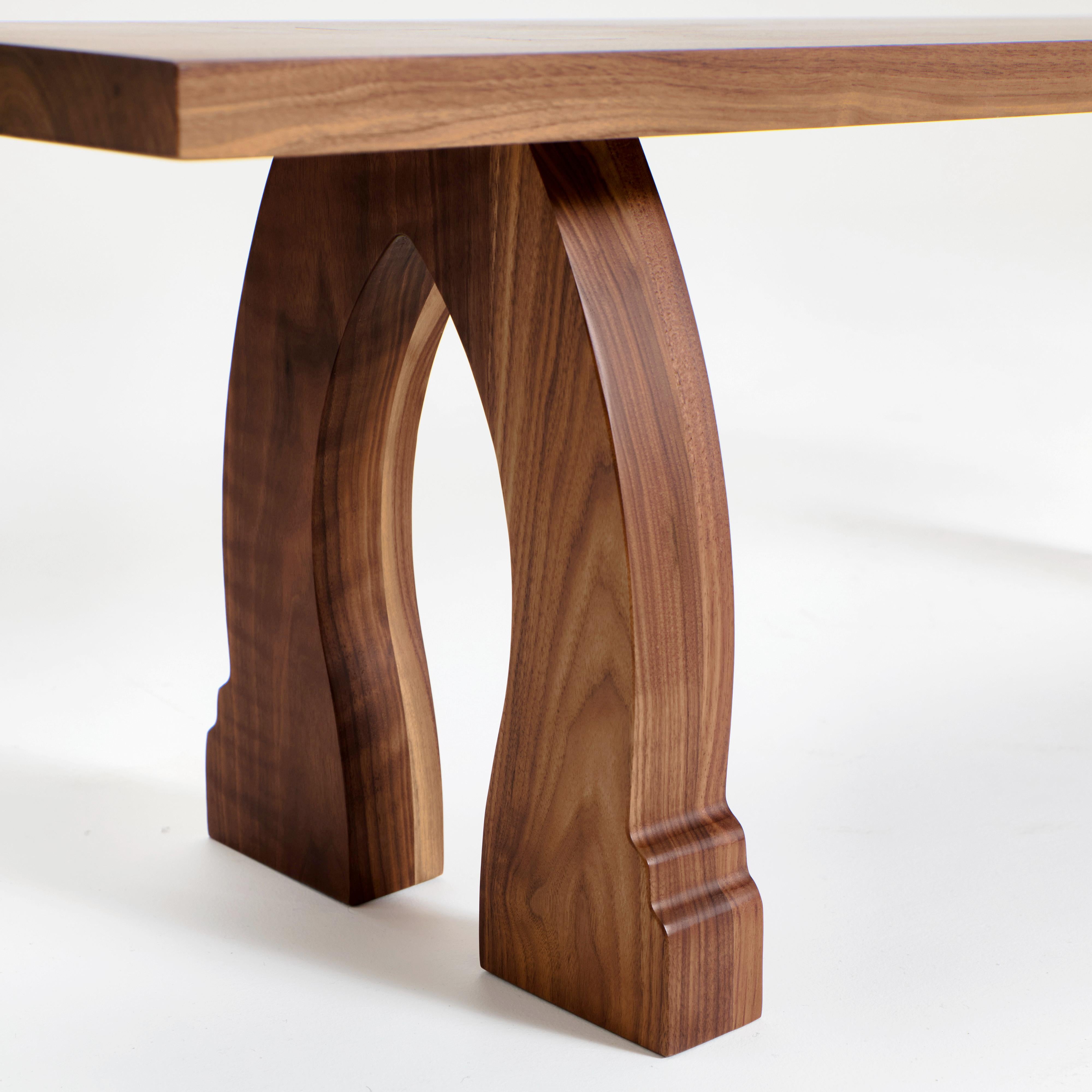 Sintra Bench - Walnut In New Condition For Sale In Macieira de Sarnes, PT