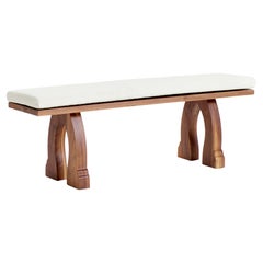 Sintra Bench with Cushion - Walnut