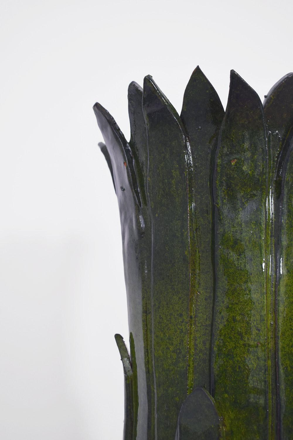 „Sintra“ große grüne Vase, Barracuda-Ausgabe. (Portugiesisch) im Angebot