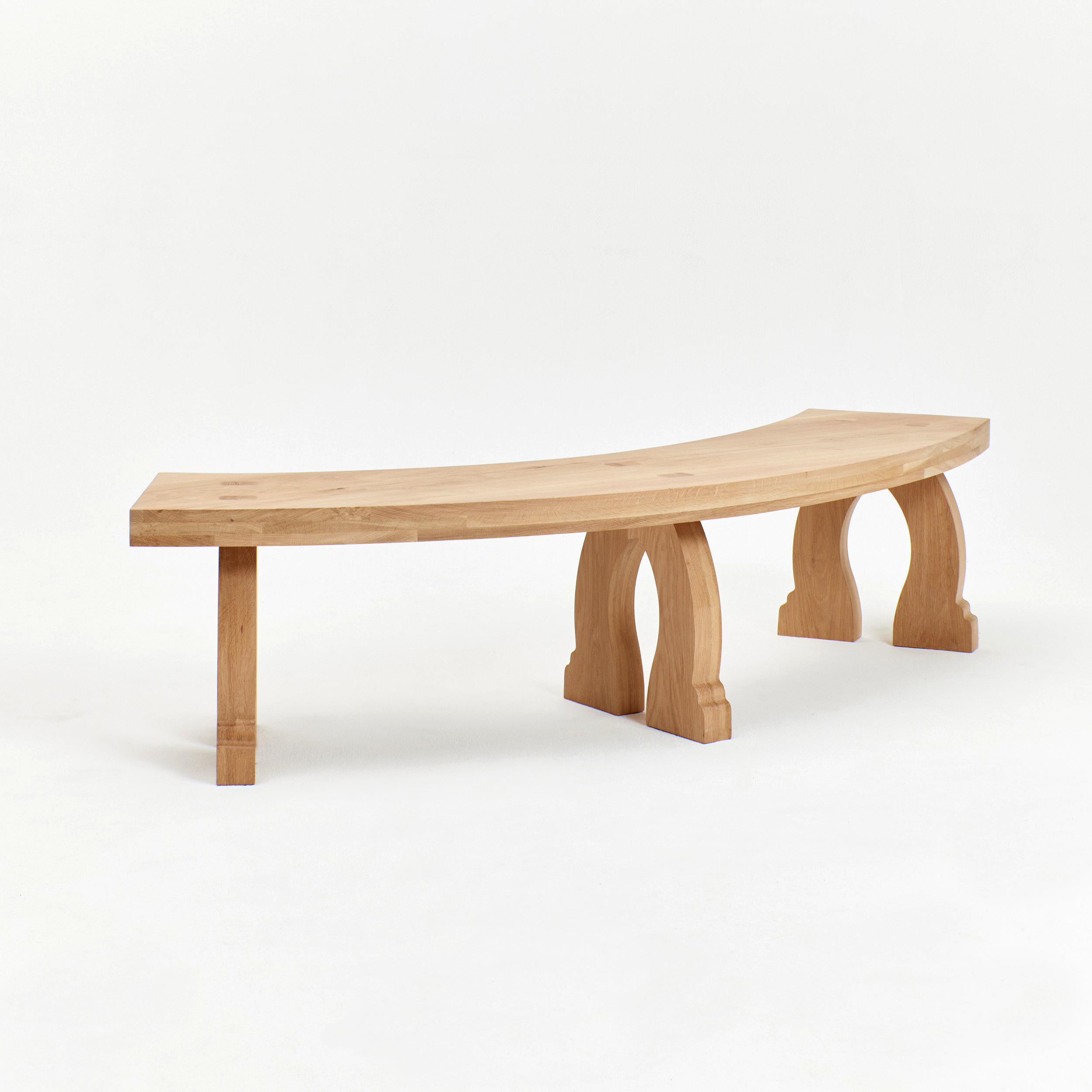 Contemporary Sintra Curved Bench For Sale
