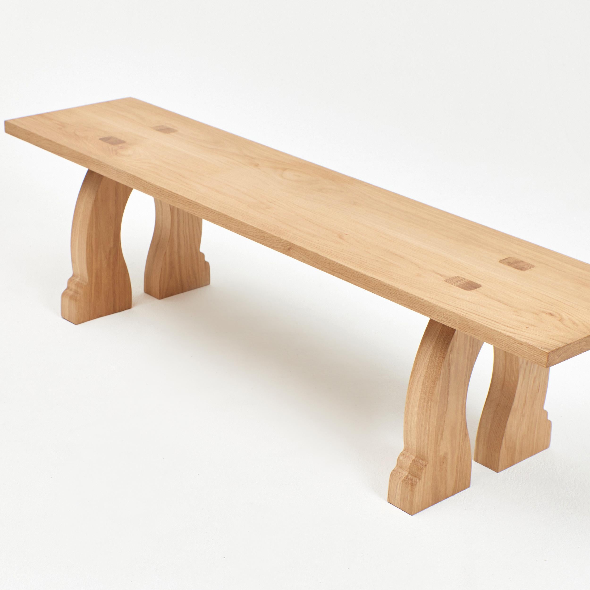 Sintra Bench in oak
Designed by Project 213A in 2023

The bench is made by highly skilled craftsmen in Northern Portugal from solid oak.

Bespoke dimensions and wood options available upon request.
Production lead time: 6-8 weeks