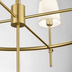 Sinué Brass and Gold Round Chandelier