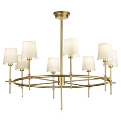 Sinué Brass and Gold Round Chandelier