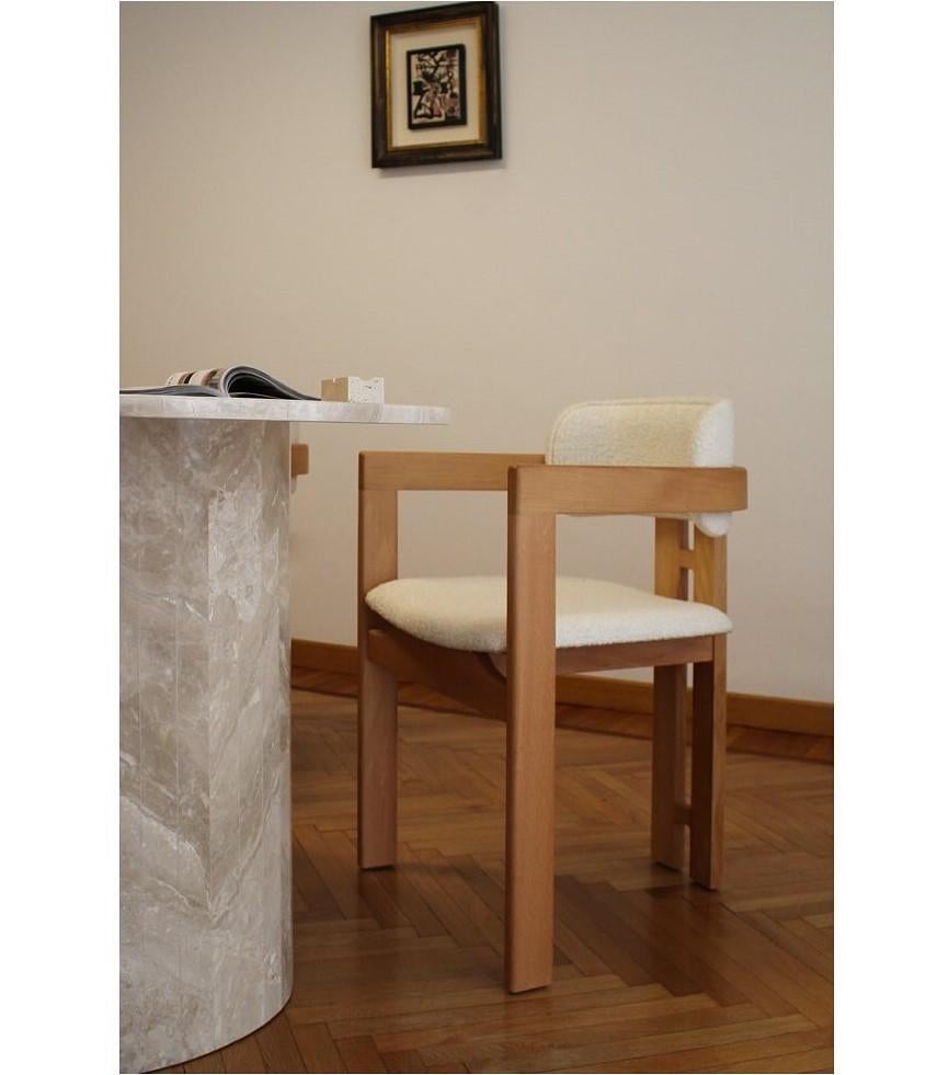 Italian Sinuo Marble Dining Table by STUDIO IB MILANO For Sale
