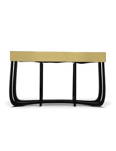 Sinuous Gold Console  - Hand-Crafted Brass & Veneer - Boca do Lobo