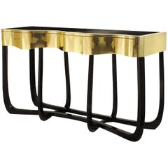 Sinuous Gold Console