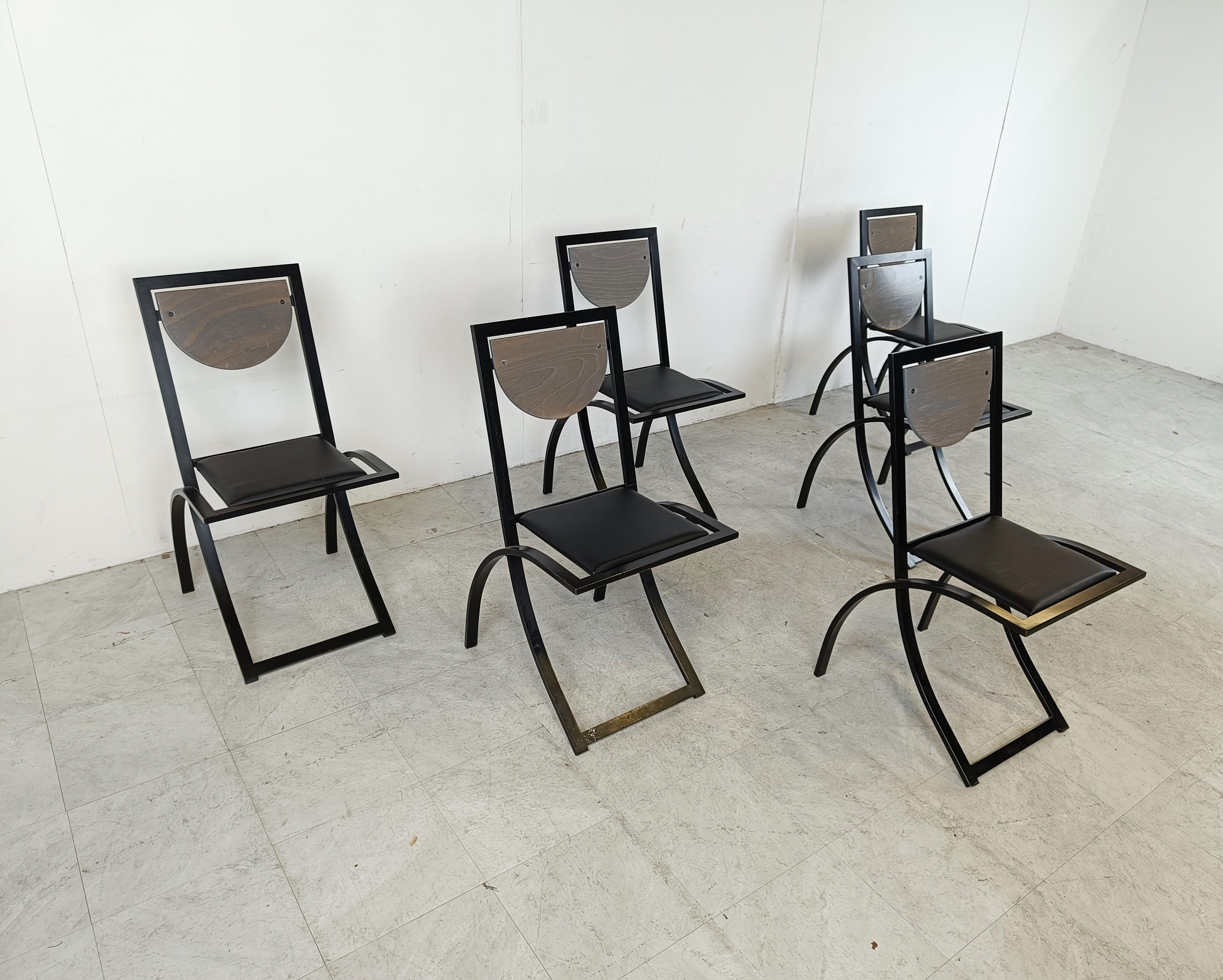 Late 20th Century Sinus Dining Chairs by Karl Friedrich Förster for KFF, 1990s For Sale