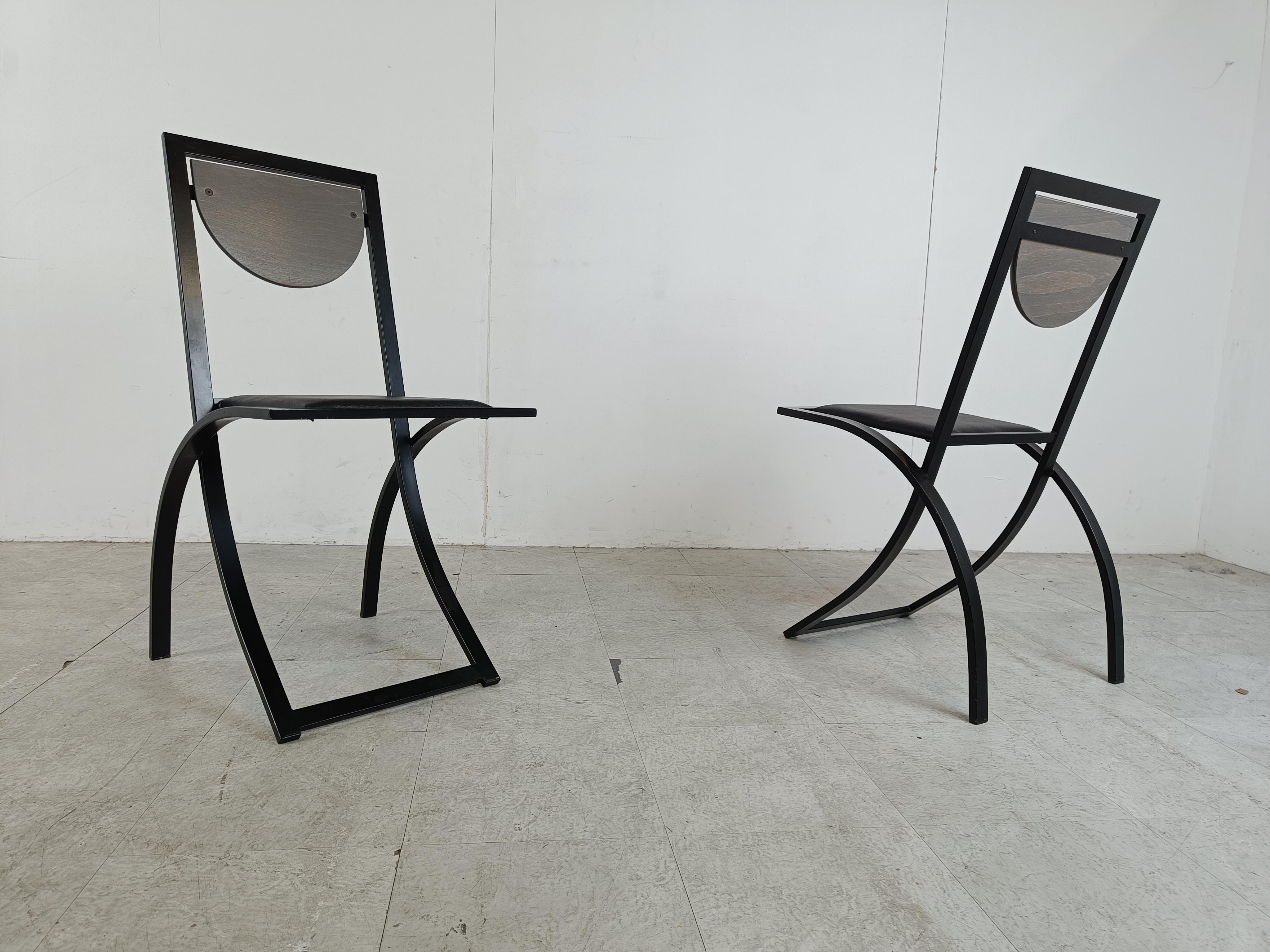 Sinus Dining Chairs by Karl Friedrich Förster for KFF, 1990s For Sale 2