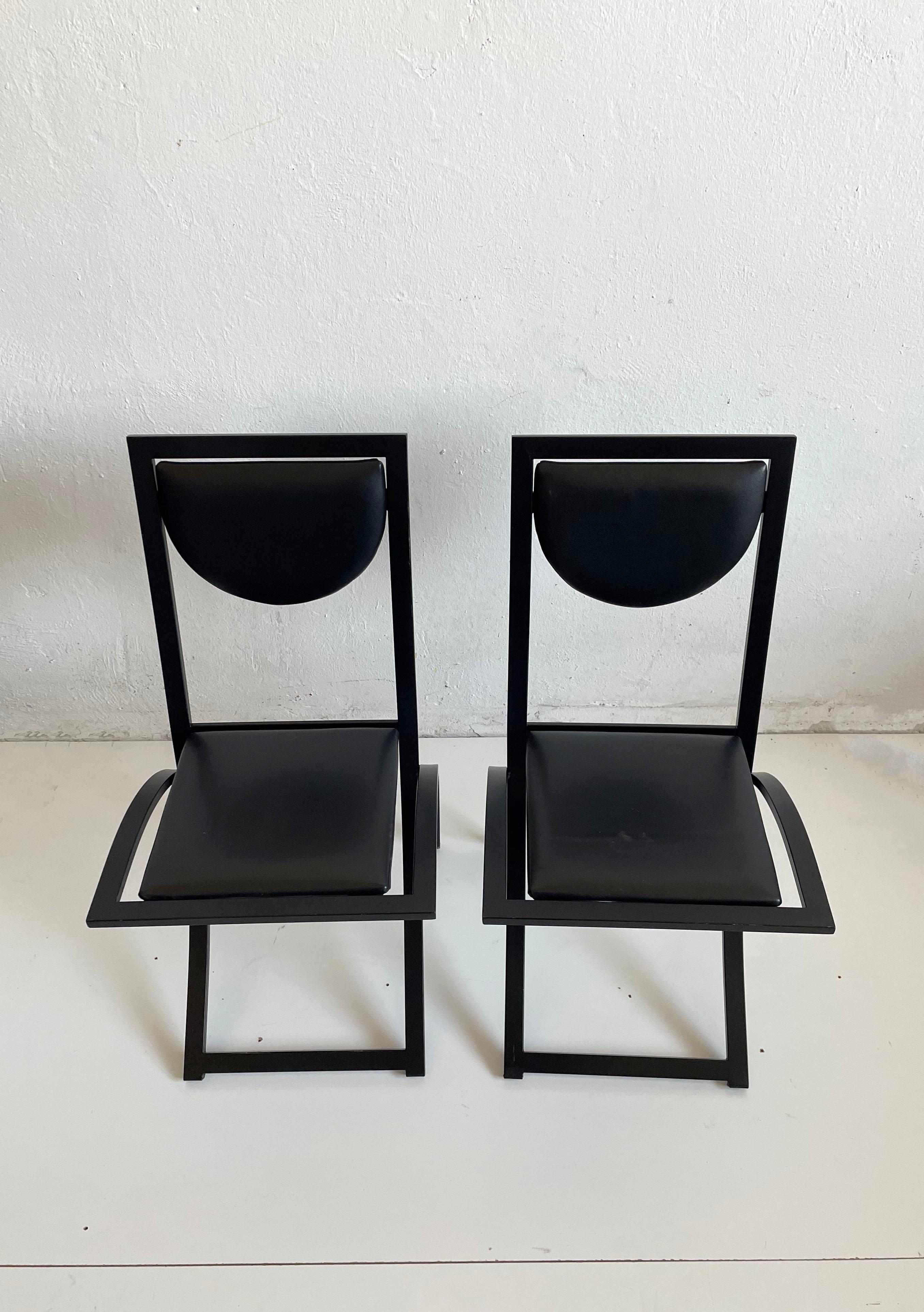Post-Modern Sinus Dining Chairs from KFF, 1990s, Set of 2