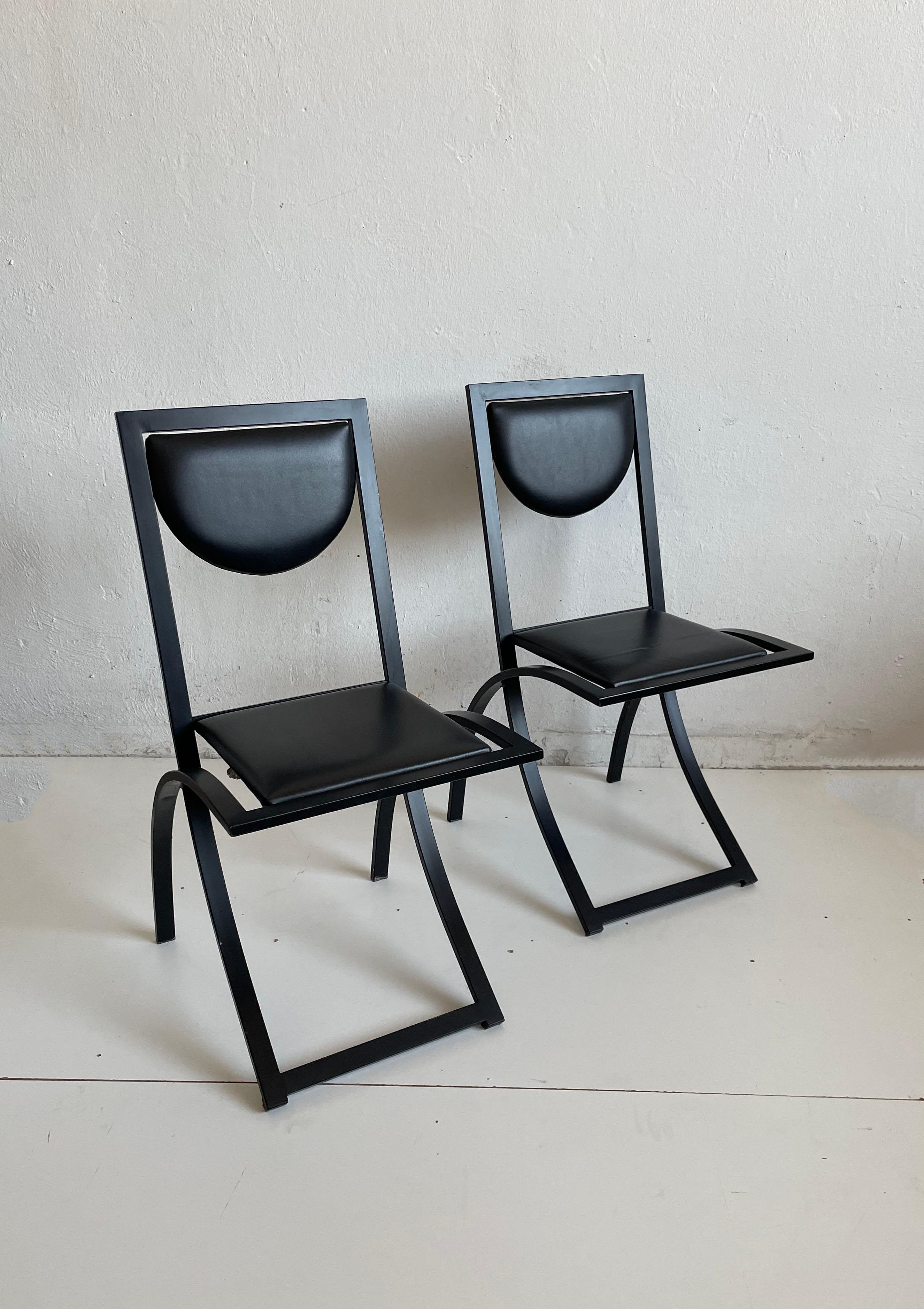 Sinus Dining Chairs from KFF, 1990s, Set of 2 In Good Condition In Zagreb, HR