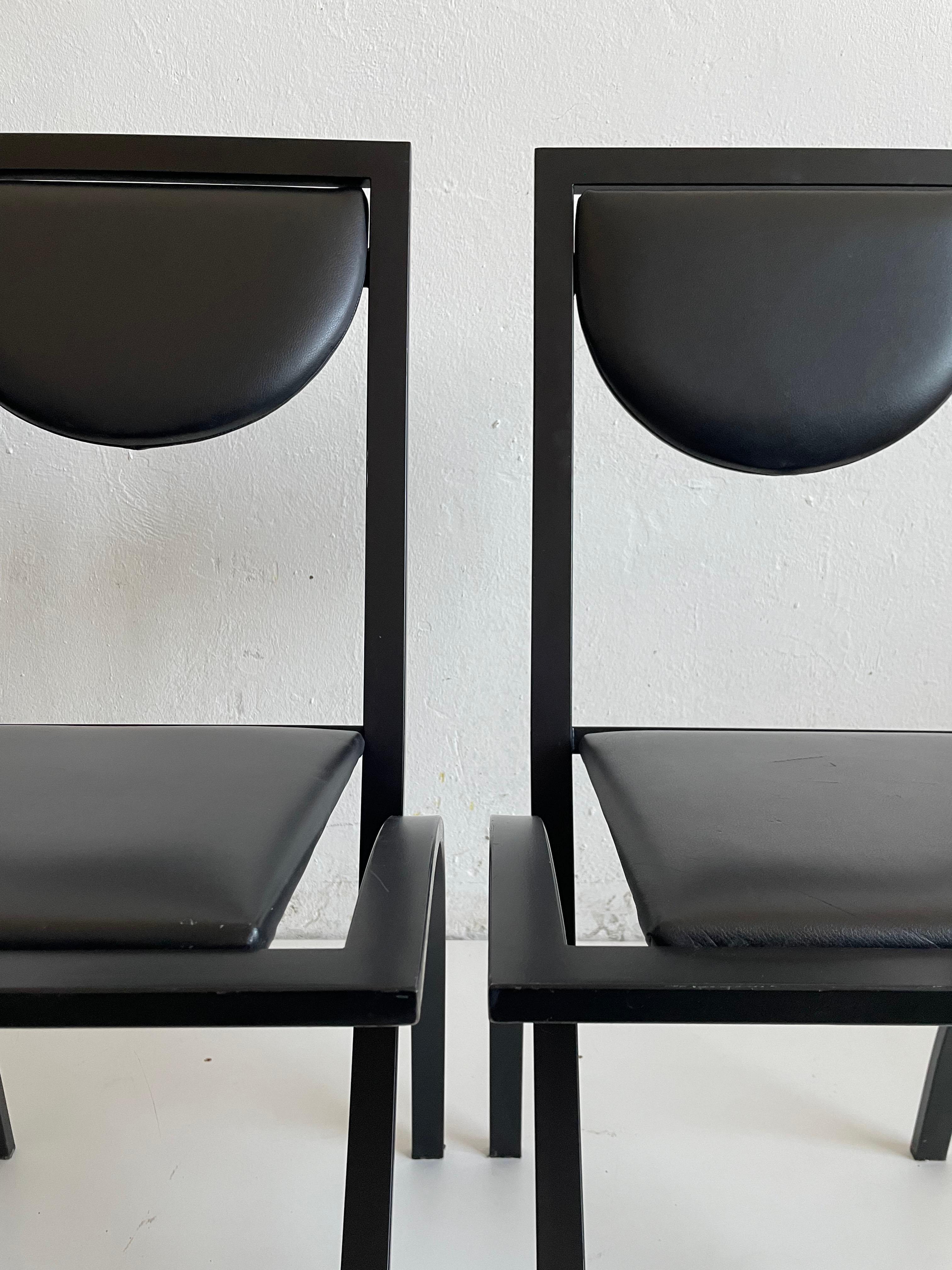 Sinus Dining Chairs from KFF, 1990s, Set of 2 In Good Condition In Zagreb, HR