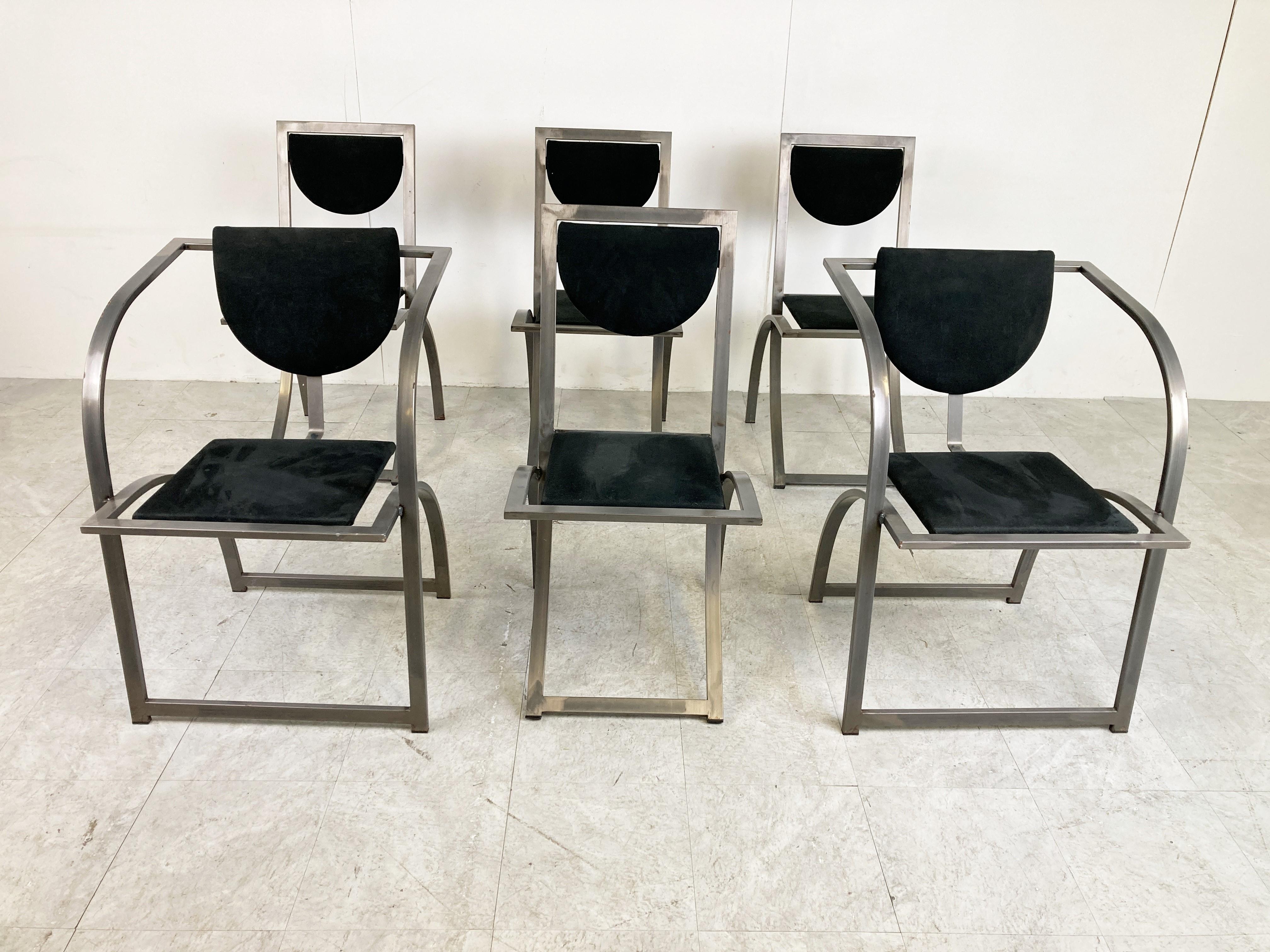 Post-Modern Sinus Dining Chairs from KFF, 1990s, Set of 6