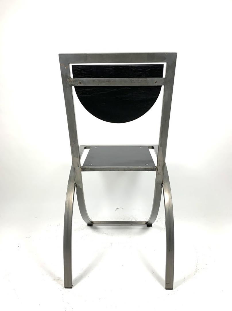 Steel Late 20th Century Sinus Dining Chairs from KFF, 1990s, Set of 6 For Sale