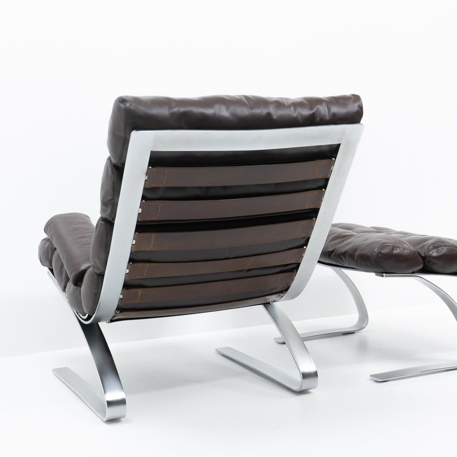 Sinus Lounge Chair und Ottoman von RA & HJ Schröpfer für COR, 1980er Jahre im Angebot 4