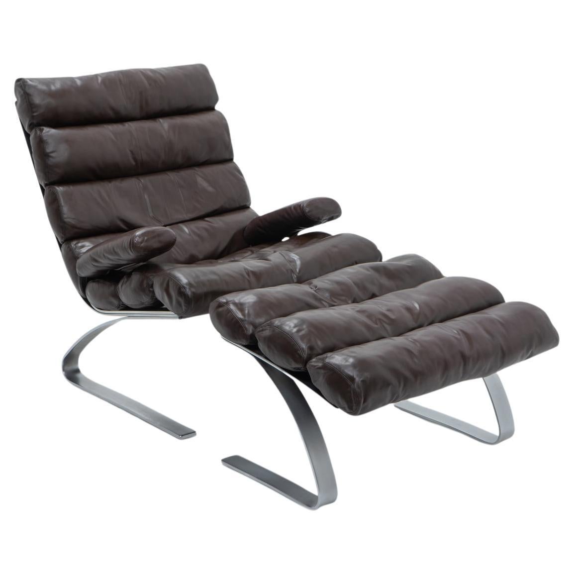 Sinus Lounge Chair und Ottoman von RA & HJ Schröpfer für COR, 1980er Jahre