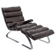 Sinus Lounge Chair und Ottoman von RA & HJ Schröpfer für COR, 1980er Jahre