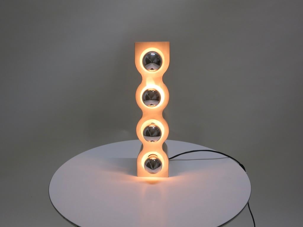 Molded Sinus Table Lamp by Ettore Sottsass for Stilnovo, Italy 1970s