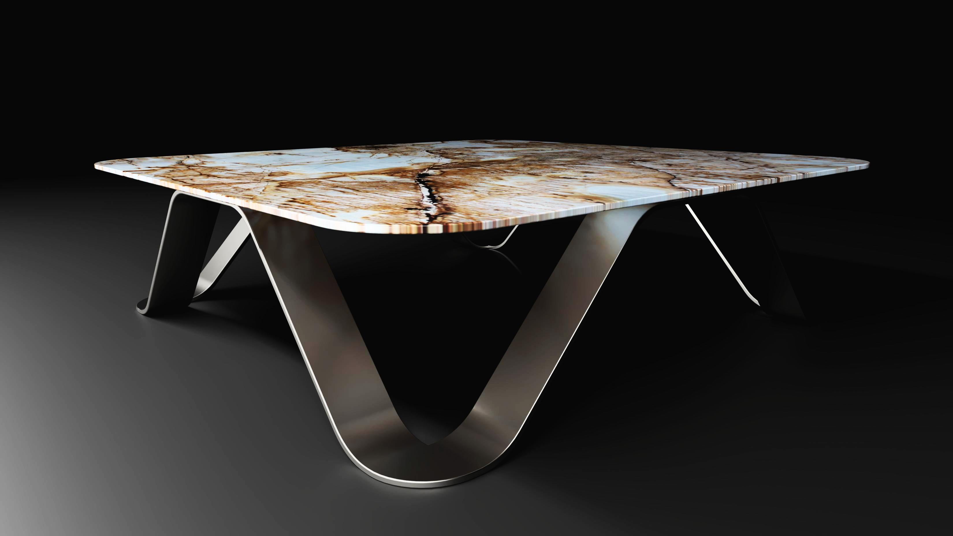 Modern Sinusoid Centre Table by Grzegorz Majka For Sale