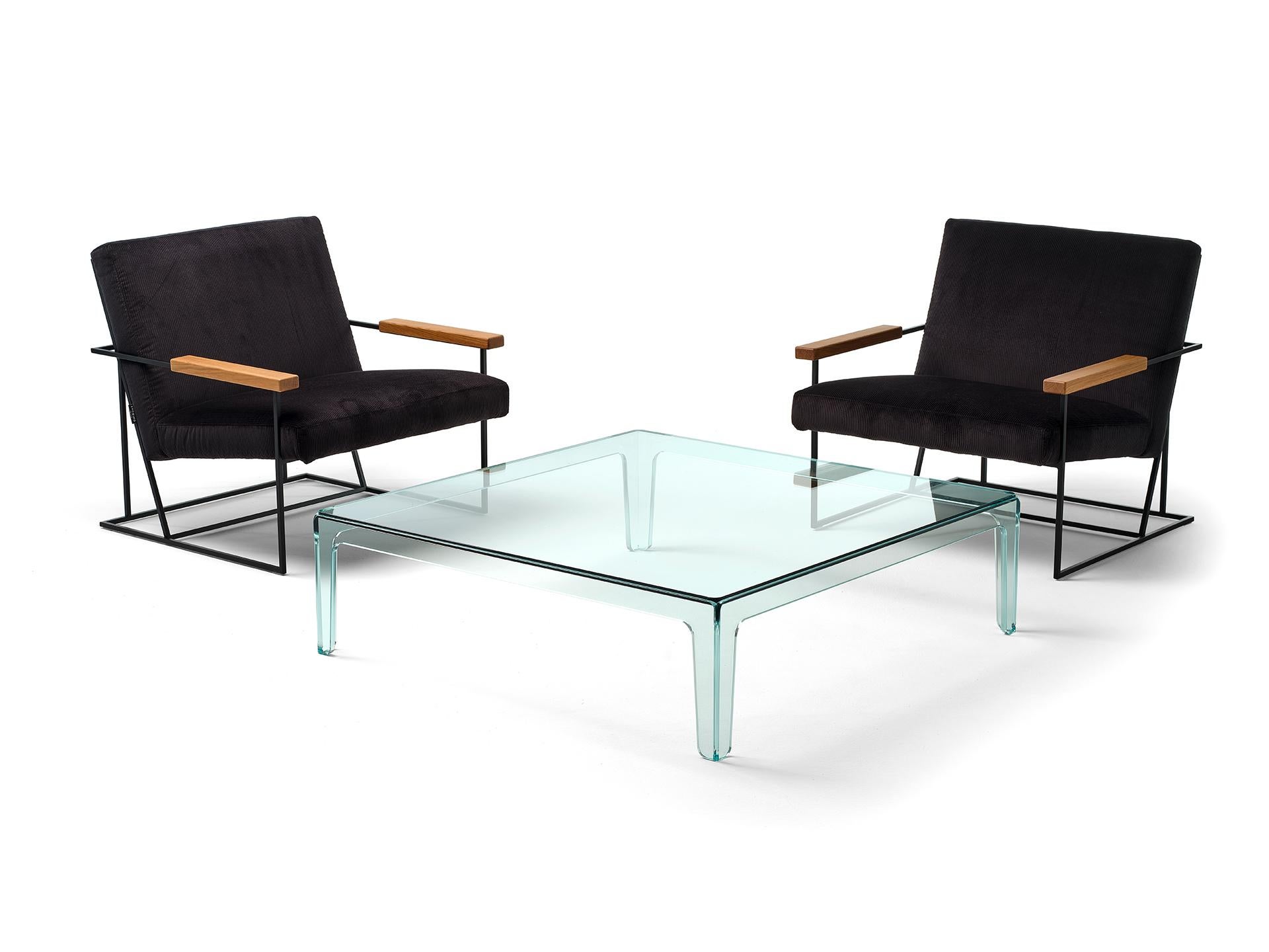 Italian 21st Century Modern Glass Coffee Table  For Sale