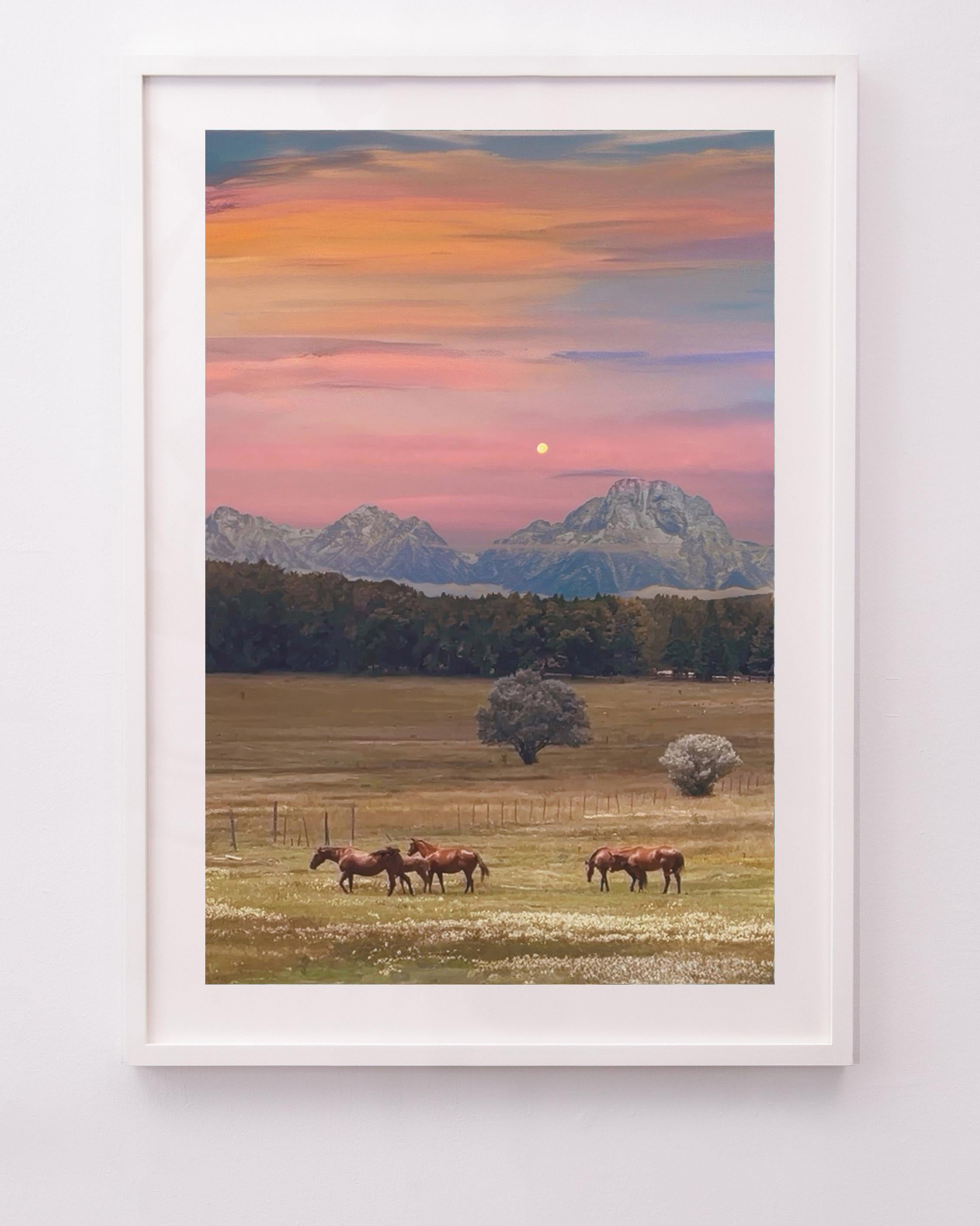 Salida de la luna occidental - Print de Siobhan O'Dwyer
