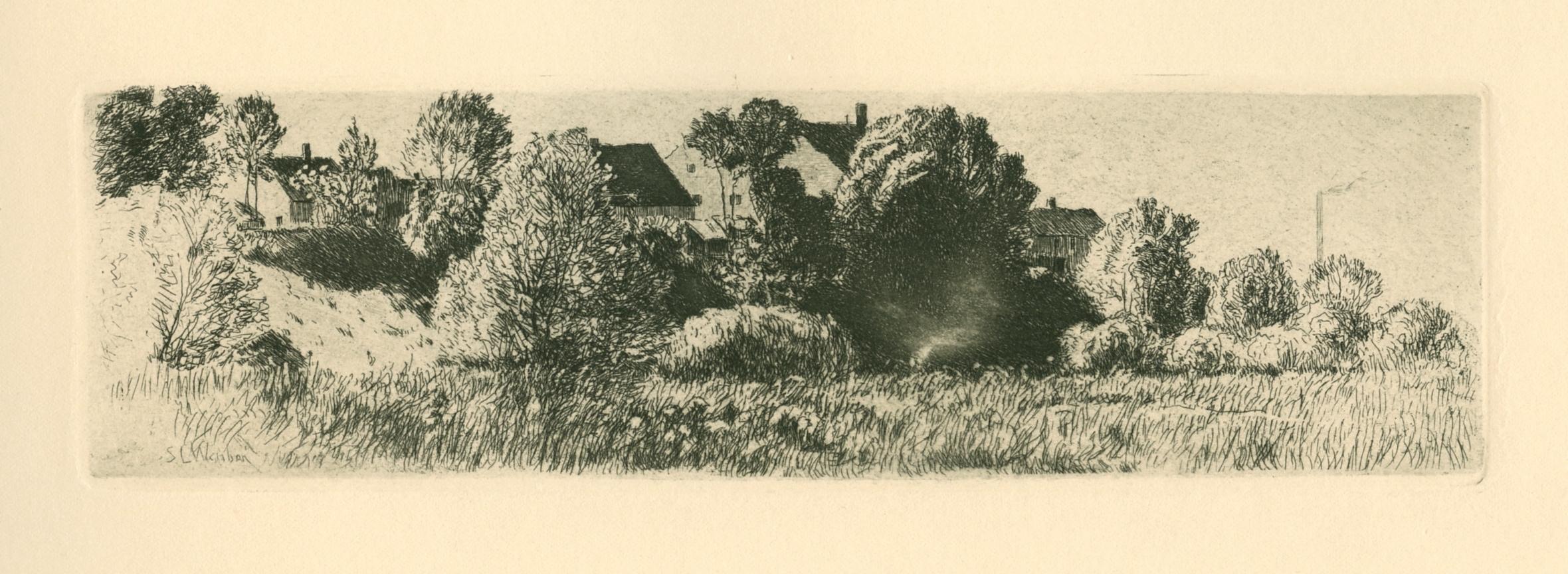 original etching - Print by Sion Longley Wenban
