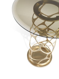 21st Century Sioraf Side Table with Metal Base by Roberto Cavalli Home Interiors
