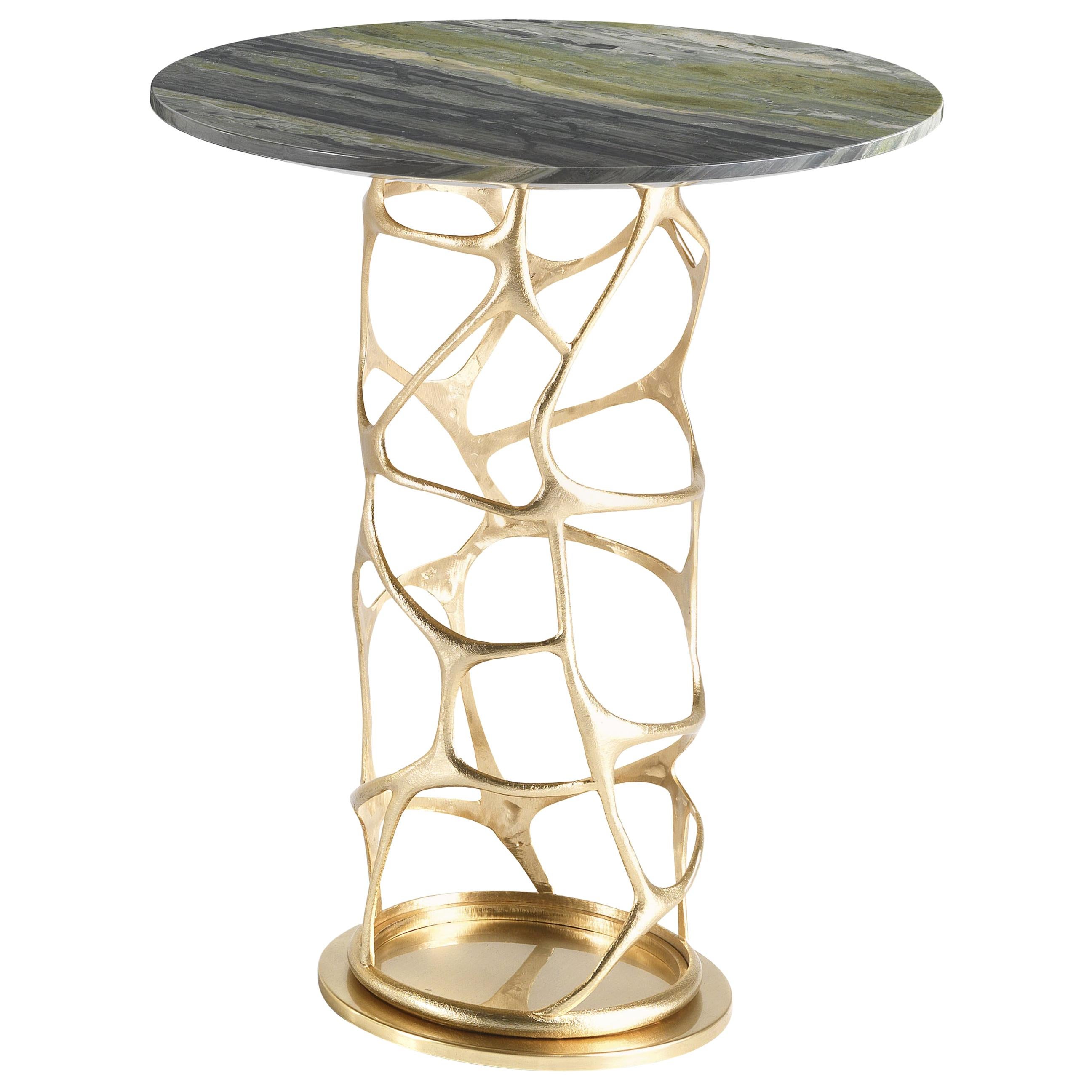 21st Century Sioraf Side Table with Marble Top by Roberto Cavalli Home Interiors