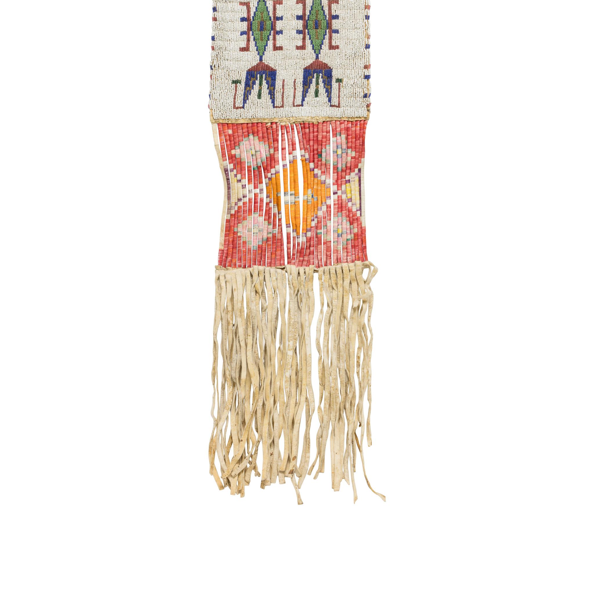 American Sioux Beaded Pipe Bag For Sale
