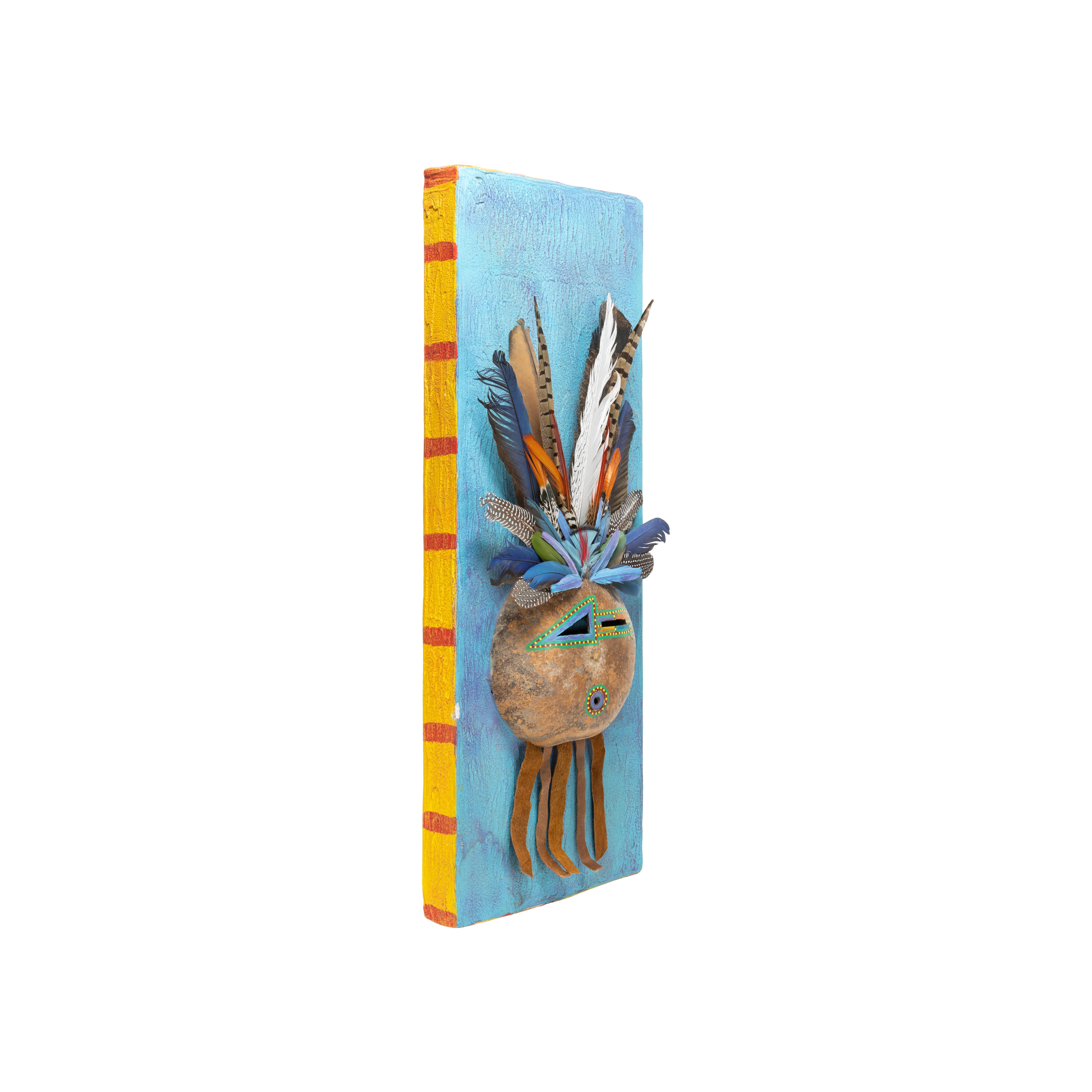 Sioux Shaman's Masken von Doug Fountain (Handgeschnitzt) im Angebot