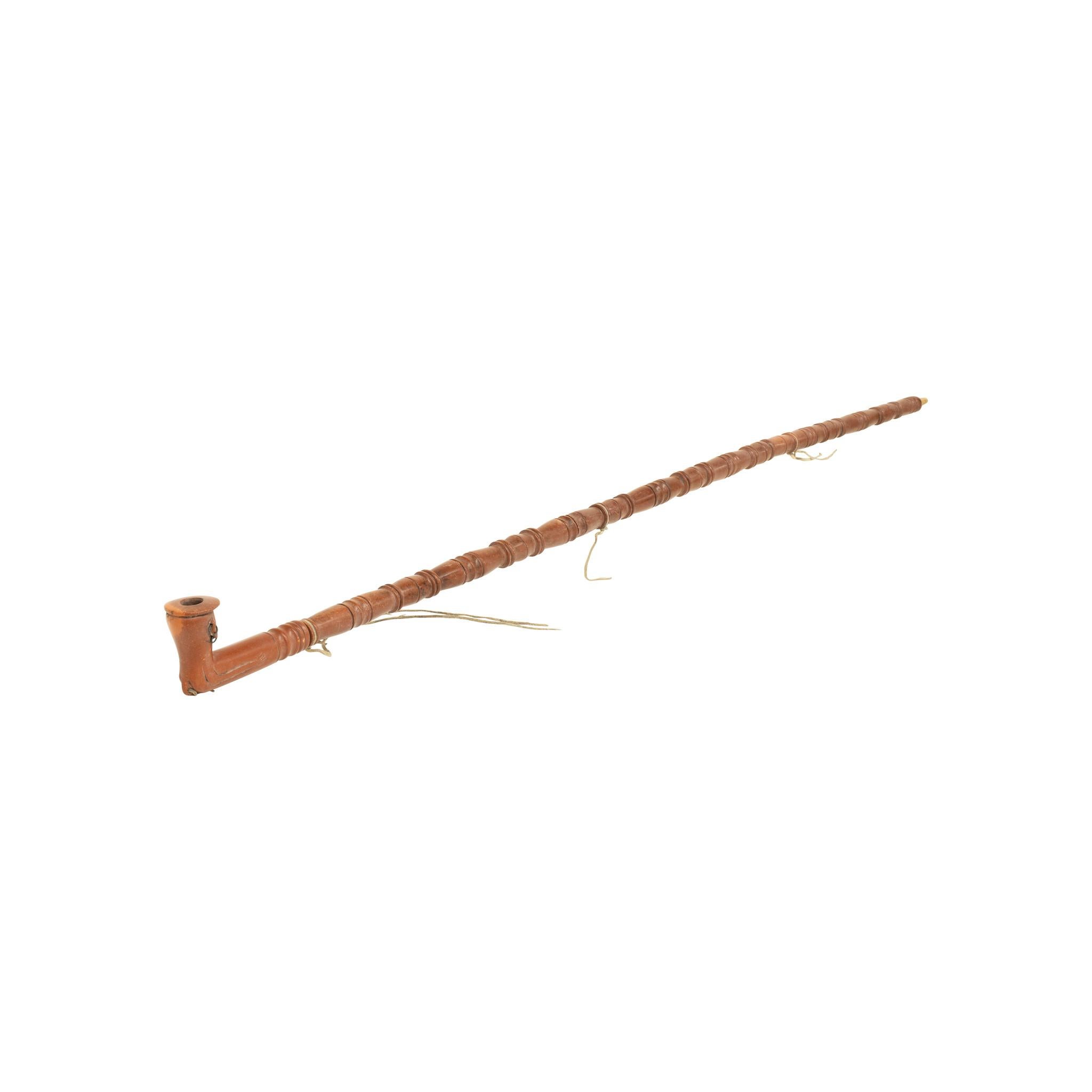 Native American Sioux Three-Piece Pipe with Man Effigy For Sale