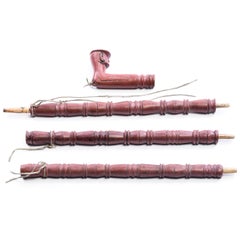 Sioux Three-Piece Pipe with Man Effigy