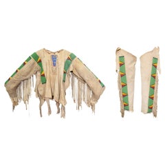 Sioux Warrior's Deer Skin Shirt and Leggings