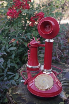 SIP Candle Phone in Red Plastic